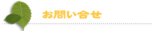 お問い合せ